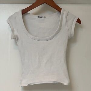 Zara White Crop Top